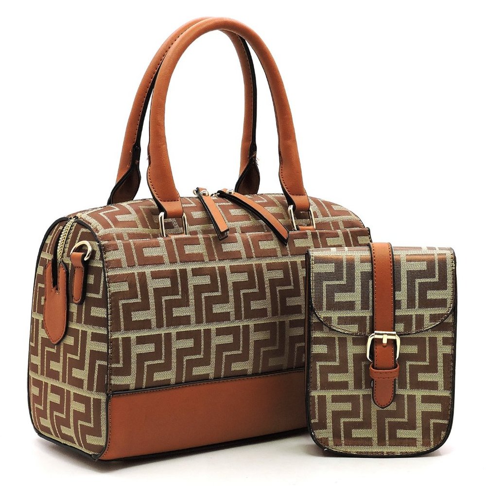 Carmel Colored Boston bag and cross-body